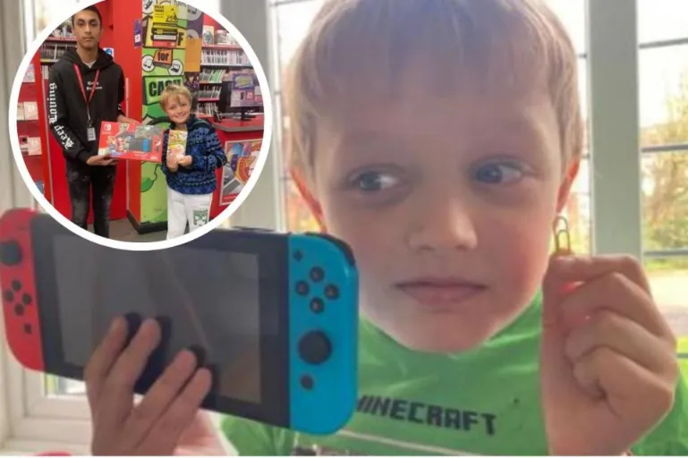 Αγόρι 7 ετών ανταλλάσσει συνδετήρα με ένα … Nintendo Switch!