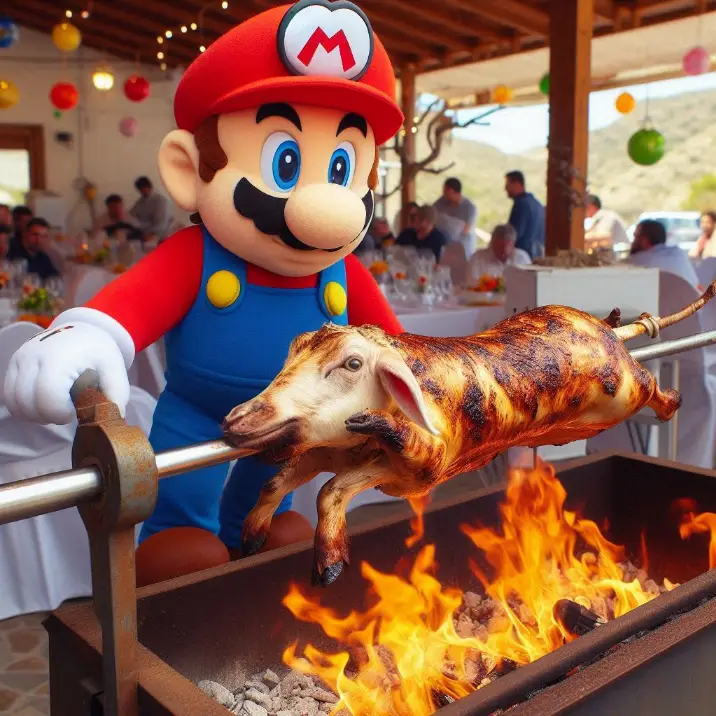 Ο Mario στο παραδοσιακό ελληνικό Πάσχα