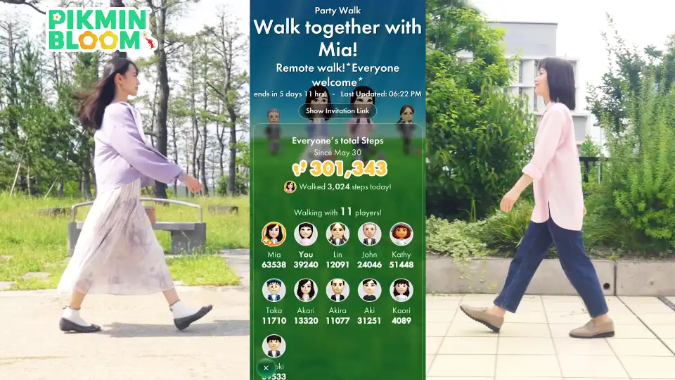 Το Pikmin Bloom αποκτά το Party Walk, μια νέα λειτουργία “απομακρυσμένου περπατήματος”