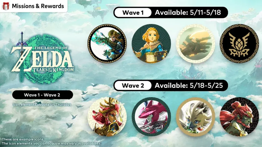 Αύριο η νέα φουρνιά icons του Zelda: Tears of the Kingdom στο Nintendo Switch Online
