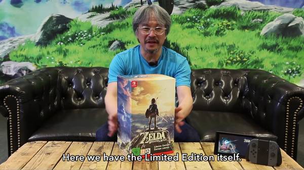 Unboxing του Zelda Limited Edition από τον Aonuma!