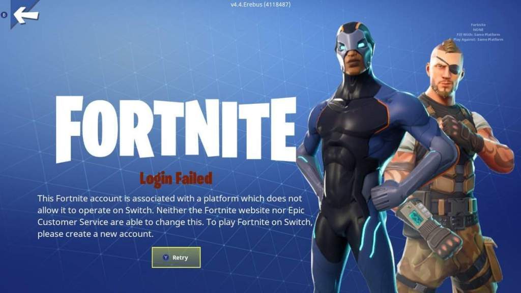 Η Sony αποκλείει τους PS4 παίκτες του Fortnite  από τη χρήση του λογαριασμού τους στο Switch!