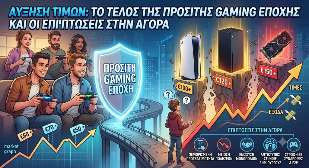 Αύξηση τιμών: Το τέλος της προσιτής gaming εποχής και οι επιπτώσεις στην αγορά Αύξηση τιμών: Το τέλος της προσιτής gaming εποχής και οι επιπτώσεις στην αγορά