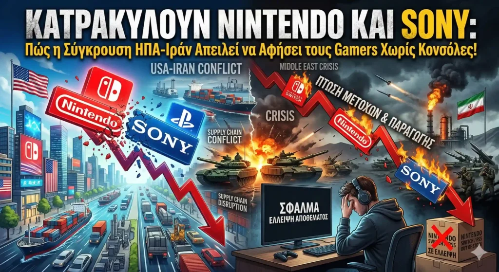 Κατρακυλούν Nintendo και Sony: Πώς η Σύγκρουση ΗΠΑ-Ιράν Απειλεί να Αφήσει τους Gamers Χωρίς Κονσόλες!