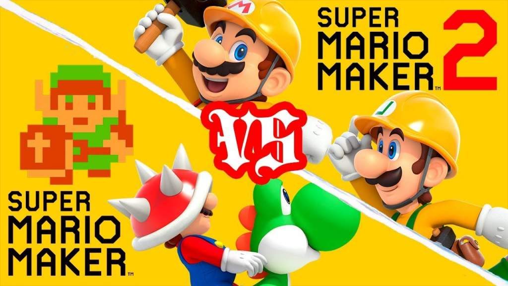 Συγκριτικό ανάμεσα σε Super Mario Maker 2 και Super Mario Maker