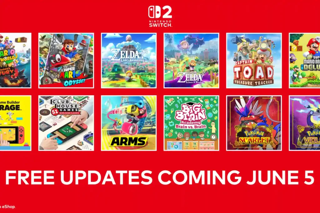Nintendo Switch 2: δωρεάν αναβαθμίσεις για βελτιωμένα παιχνίδια