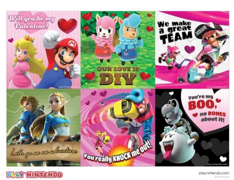 To Play Nintendo αποκάλυψε τις Valentine’s Cards για το 2018