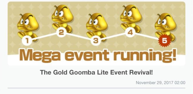 Gold Goomba Lite event στο Super Mario Run!